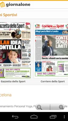 Quotidiani e Giornali Italiani android App screenshot 1