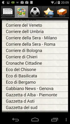 Quotidiani e Giornali Italiani android App screenshot 6